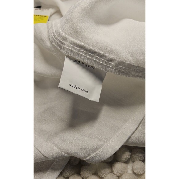 NWT Allegra K Size Small 3/4 Ruched Sleeve Open Front White Shrug - Picture 8 of 11